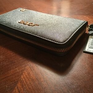 Joe's Jeans Black Wallet with Textured Design